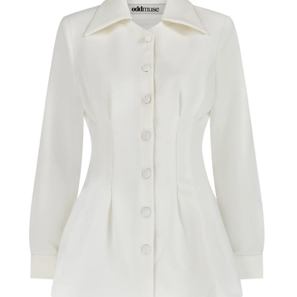 Odd Muse The ultimate White Button-Up Blouse medium